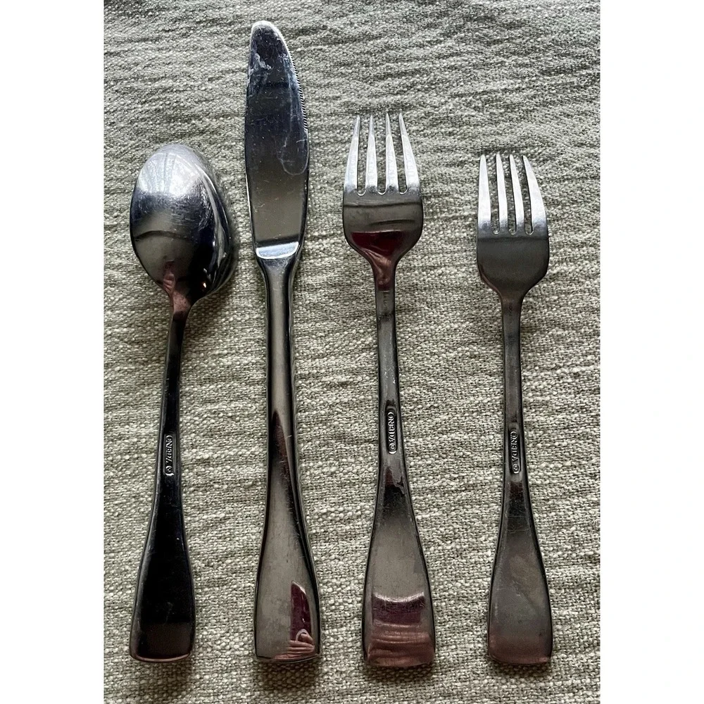 Oneida Stainless Flatware SURGE Flat Raised Tip 4pc Set Discontinued 2011 - 2023